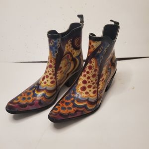 Women's rubber cowboy boots size 9